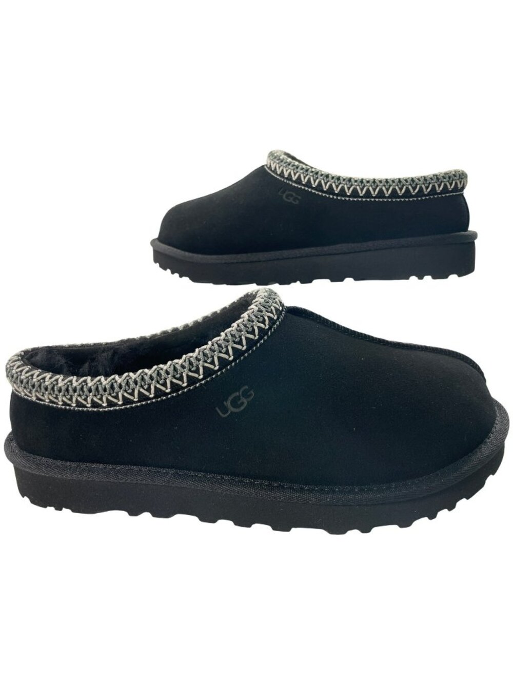 UGG Tasman II Black Suede Comfy Casual Slip-On Slippers Women's Size 8 US NEW